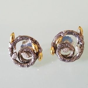 Stephen Dweck Diamonds Fortuna SS/14k clad Earings